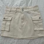 Beige cargo mini skirt Tan Size M Photo 3