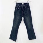 ANINE BING  frayed high-rise bootcut jeans in dark gray Photo 2