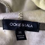Ookie & Lala CROPPED TIE DYE PULLOVER HOODIE IN Olive Yellow Sz medium N… Photo 1