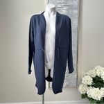 Puma Navy Blue Open Cardigan Sweater Size S Women Photo 13