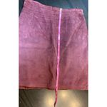 Amanda Smith Vtg Brown Suede Leather Knee Length Skirt  14 Lined Moto‎ Classic Photo 10