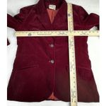 Vintage 1960’s Classic Burgundy Velvet Blazer Cotton by Butterfly For Prestige Red Photo 7