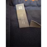 Sweaty Betty  Faux Shearling Quarter Zip Pullover sz 8 Navy Blue Photo 9