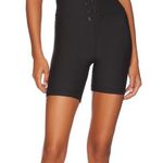 We Wore What NWT Lace-Up Biker Short Black Size Medium M NEW $68 Photo 0