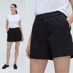Everlane  • The Easy Short black cotton chino twill pull on high rise Photo 1