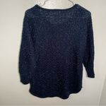Dress Barn  Dolman Sleeve Sweater Navy Speckled Photo 7