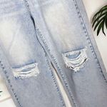 J.ING High Waisted Vintage Blue Distressed Wide Leg Jeans Size M Photo 1