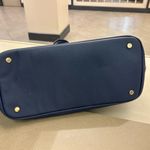 Trina Turk Tote Spacious Navy Bluewith Gold Accents--preowned some wear on handle Photo 6