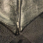 No Boundaries  Faux Leather Vest Faux Shearling Lining NWT Women L/XL Black Urban Photo 12