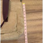 Y2K Academia Preppy Back to School Corduroy Brown Messenger Bag Full Zip Closure Photo 7