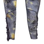 CALIA By Carrie Underwood Purple Pattern Ruched Mesh Ankle Panel Pull On Legging Size L Photo 11