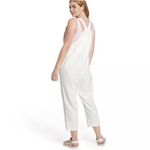 Stoney Clover Lane  x‎ Target Linen Blend Overalls Women's M White Pockets Photo 1