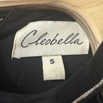 Cleobella Laurie Shift Short Mini Dress Size Small Black Embroidered Crochet Photo 4