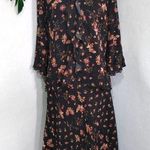 Emma James 2pc Flowy Floral Blouse Top and Skirt Photo 0