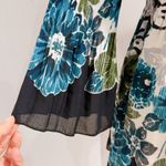 Dress Barn  Women's Multicolor Floral Accordion Pleats Top Size PXL Photo 5