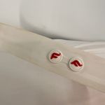 Fedaboa White & Orange Classic Rubber Belt Photo 3