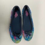 U.S. Polo Assn. Plaid Flat Shoes Colorful Boat Shoes Summer Spring Womens Size 8.5 Photo 3