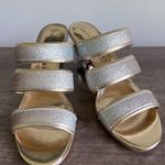 Katy Perry The Star Slip On Champagne Women's Heel Sandal Size 7.5 #831 Gold Photo 1