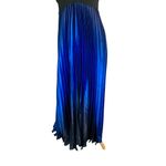 Betsy and Adam  Whimsigoth Pleated Gown 6 Regency Flowy Coquette Balletcore Blue Photo 3