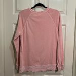 Old Navy Women’s  Crew Neck Sweatshirt Pale Pink Coral Dip Dye Size Medium Photo 3