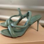 Alexander Birman Aysha Padded Leather Sandals Pistachio Womens Size 38 Photo 6