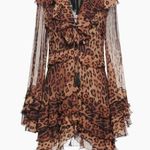 Etro brown leopard ruffle mini skirt NEW Size 6 Photo 0