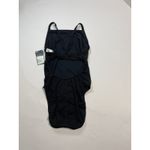 Speedo Solid Flyback Training Swimsuit Black Size 8 New With Tags Photo 4