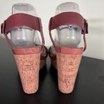 Calvin Klein Nikole Leather Wedge Sandals Photo 6