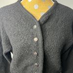 Vintage ALPS 100% Wool Cardigan Sweater Black Metal Buttons Size Large Photo 1