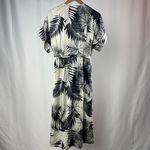 Equipment  Tavine Silk Wrap Midi Dress in Navy Palm Size‎ 6 Photo 7