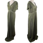 Baltic Born  Athena Pleated Maxi Dress Sage XXXL New Photo 2