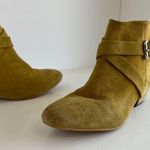 Rebels Mustard Yellow Brett Genuine Suede Zipper Ankle Heeled Boot 8 Photo 13