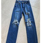 Aeropostale Aero Jeans Women 0 Blue Denim High Rise 90s Baggy Retro Throwback Photo 3