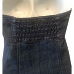 Juicy Couture Y2K  Denim Strapless Mini Dress Smocked Back Stretch M Bachelorette Photo 6