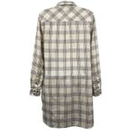 Urban Outfitters Entro Oversized Plaid Print Long Sleeve Shirt Dress Button Front Chest Pocket Photo 37