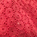 Free People coral red eyelet sleeveless tank top size S Photo 15