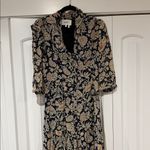 Ba&sh  Floral Midi Dress - Black and Cream small Photo 1