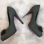 Paris Hilton Adanna Suede fur top heels Size 6.5 Photo 1