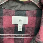 BP Nordstrom Purple black wool blend plaid button down shaket flannal XXS Photo 1