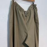 ELLOS Women's Plus Size Beige Linen Blend Casual Resort Beach Crop Pants 30 3X Photo 2