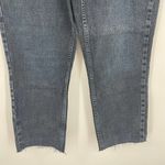 Topshop NWT Petite Cropped Straight Jeans with Raw Hem Washed Black Size 32P Photo 3