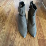 Steve Madden Ruling Taupe Leather Suede High Heel Ankle Slouchy boots Size 10 Photo 3