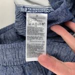 Old Navy  Blue Chambray Linen Blend High Rise Pull On Shorts 2X Photo 3