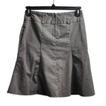Maurice's Gray Flare Midi Skirt Womens Size 1/2 Career Business Casual Photo 1