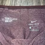 Nike Leggings Women's Burgundy Dri Fit Ten Less Yoga Heather Ankle Ladies Photo 7