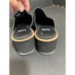 Eileen Fisher  Loti‎ Tumbled Nubuck Wedge Mule in Black Women's Size 5.5 Photo 1