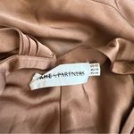 Fame and Partners Frame and Partners Francois Bronze Satin Draped Maxi Dress Size 12 NWT Photo 5