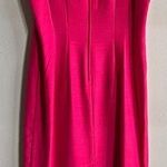 VINTAGE 80’s 90’s pink unique maxi sheath dress quilted embroidered formal Size M Photo 1