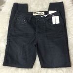 Monkey Ride‎ Jeans charcoal distressed skinny jean Raw Hem Juniors Size 9 NWT Gray Photo 2