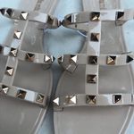 Olivia Miller Tan Caged Jelly Sandals w/ Gold Studs  Photo 4